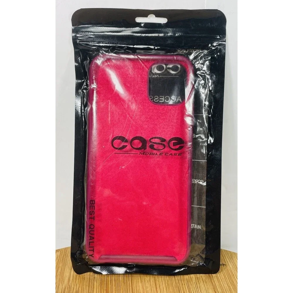iPhone 11 Pro Max Winered Colored Silicone Shell Phone Case With Velvet Inside